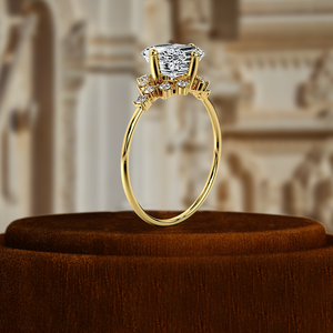 Anillo de Compromiso con Diamante Cultivado en Laboratorio, Corte Asscher, 1 Quilate, Anillo de Oro Blanco de 14K, Certificado IGI, Anillo de Boda con Diamante Único para Regalo - Product Image 4