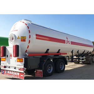 Semi-remorque citerne GPL de 57 m³ avec suspension à ressorts à lames, charge utile de 27 130 kg, réservoir sous pression AD 2000 Merkblatt - Product Image 1