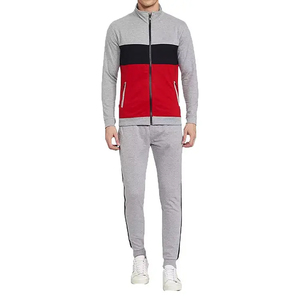 Chándal de entrenamiento con cremallera cómodo más demandado para hombre, equipo para correr al aire libre de dos piezas para invierno - Product Image 2