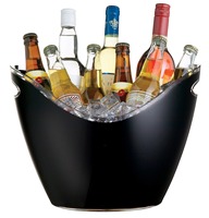 Seau à glace moderne en plastique blanc de haute qualité, le plus vendu, pour la bière, les articles de bar et les fêtes