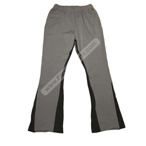 Pantalones Deportivos Grises Ligeros y Acampanados Personalizados para Hombre, 100% Algodón, Transpirables, Estilo Urbano, Casuales - Product Image 1