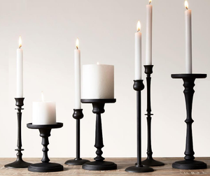 Elegant <b>Gold</b>-Finished Handcrafted <b>Pillar</b> <b>Candle</b> Stand for Home Interior Lighting Wedding & Easter Decoration - Product Image 5