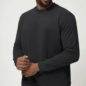 Sweat-shirt à capuche en polaire pour homme, manches longues, couleur unie, polyester/coton, tendance, vente chaude, hiver, personnalisable, décontracté - Product Image 6