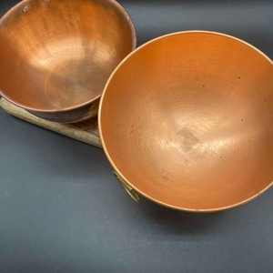 Bol à nouilles en métal de cuivre pur fait à la main le plus vendu sur mesure Occasions de fête de mariage de haute qualité origine indienne polie - Product Image 5