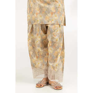 Conjunto de Traje de 3 Piezas para Mujer, Estampado en Cambray con Detalle Bordado IPSTD-77175 - Product Image 1