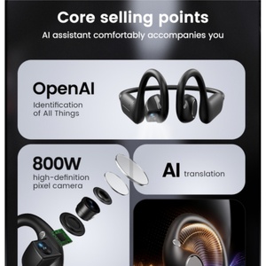 Audífonos Deportivos con Cámara de 8MP, Bluetooth 5.2, Sonido HiFi, Cancelación Activa de Ruido, Resistentes al Agua IPX5, para Viajes y Juegos - Product Image 3