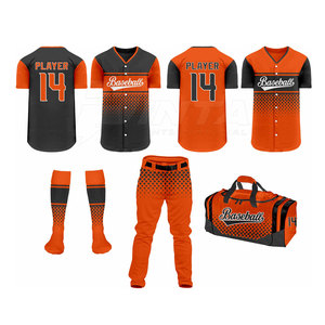 Vente directe d'usine, uniforme de baseball respirant pour adultes, grande taille, haute qualité, 100% polyester, nouvelle arrivée, dernier design - Product Image 1