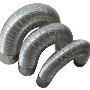 Nouvelle hotte de cuisine conduit de <span class=keywords><strong>Ventilation</strong></span> industriel en aluminium pur Flexible conduit d'<span class=keywords><strong>air</strong></span> semi-rigide pour la <span class=keywords><strong>Ventilation</strong></span> d'échappement de cuisine - Product Image 1