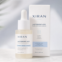 Sérum Visage Resserre Pores à l'Acide Lactobionique, Sérum Anti-Âge Hydratant à l'Acide Hyaluronique