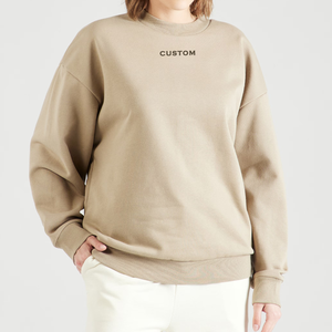 Sudadera de Forro Polar de Algodón 100% para Mujer, Ropa de Calle Premium para Invierno, Resistente al Viento, Ecológica, Transpirable y de Secado Rápido, ODM - Product Image 1