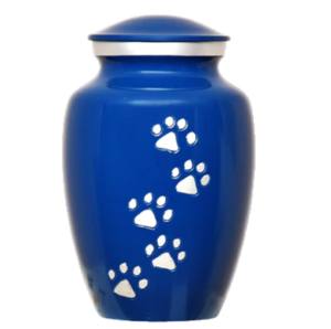 Urnas de cremación de mascotas clásicas de aluminio púrpura artesanías indias urnas funerarias de mascotas de metal de Venta caliente con precios bajos - Product Image 2