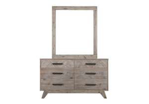 Wholesale Price AMO Dresser 6 Drawers Mirror Luxury Design <b>Bedroom</b> <b>Furniture</b> Oem Odm Carton Package Vietnamese Supplier - Product Image 3