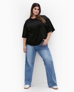 Camiseta extragrande personalizada para mujer con estampado holgado de invierno para cualquier ocasión - Product Image 1