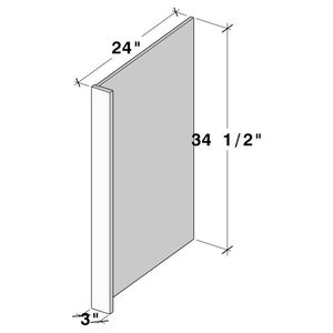 Panel de lavavajillas eléctrico Glacier White W3 X H34.5 X D24 Piezas de lavavajillas - Product Image 1
