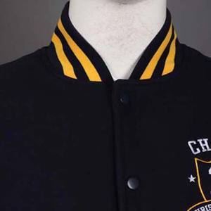 Varsity Jacket Mangas largas con puños acanalados Letterman College jacket College Baseball jacket para hombres - Product Image 5