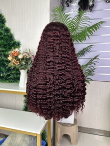 Perruque bouclée birmane 100% cheveux humains bruts haute densité 5*5 avec dentelle frontale - Product Image 6