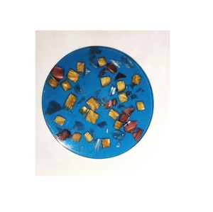 Posavasos de resina de diseño personalizado, fabricante hecho a mano de tamaño personalizado para mesa de Hotel, posavasos de resina epoxi de forma cuadrada redonda - Product Image 1