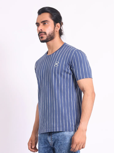 Top vente 100% coton hommes T-Shirt mode imprimé avec coupe régulière col extensible demi manches quotidien décontracté confort - Product Image 5