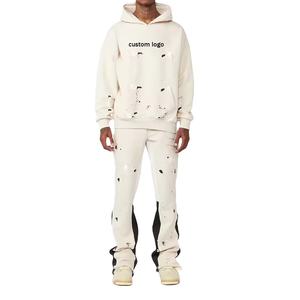 ชุดวอร์มสองชิ้นของผู้ชายสำหรับฤดูหนาวชุดสูทแบบเรียงซ้อนพร้อมพิมพ์ลายพัฟ - Product Image 1