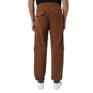 Personalizado de los hombres de entrenamiento atlético Jogger pantalones de chándal de tela de algodón de cintura media estilo de cierre de cremallera Cargo estilo de bolsillo recto Casual - Product Image 6