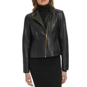 Veste en cuir pour femmes personnalisée, vestes de style Odm, vêtements d'hiver personnalisés, veste en cuir PU pour femmes à la mode - Product Image 6