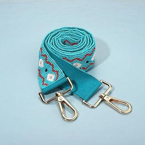 Handmade Beaded Bag <b>Strap</b> with COLOURFUL Pattern Adjustable Shoulder Crossbody <b>Replacement</b> <b>Handbag</b> Purse - Product Image 2