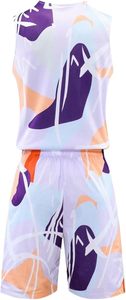 Maillot de basket-ball réversible imprimé par sublimation Topeter, short de sport athlétique, séchage rapide, évacuation de l'humidité, antibactérien - Product Image 2