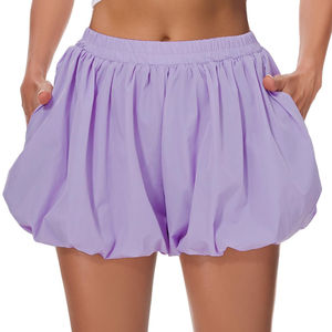Shorts pour femmes personnalisés de haute qualité, imprimés, respirants, 100% coton, séchage rapide, taille élastique et poches latérales - Product Image 2