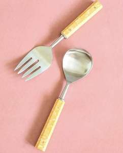 Premium Quality Stainless Steel <b>Salad</b> <b>Server</b> Cutlery Set Personalized For Farmhouse Kitchenware Hotel Home Decor - Product Image 2