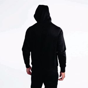 Sudaderas con Capucha Negras Sólidas de la Mejor Calidad, Logotipo Personalizado Bordado, Estampado, Corte Regular, Unisex, Cálidas para Invierno, Estilo HipHop, 100% - Product Image 3