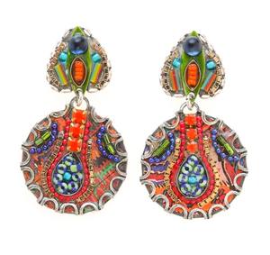 เครื่องประดับยอดนิยมต่างหูลูกปัดร้อยปักทรงกลมจากต่างหูทำด้วยมือของอินเดียสำหรับผู้หญิงและเด็กผู้หญิงดูคลาสสิก - Product Image 5