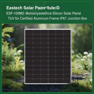 Panneau solaire monocristallin Eastech Solar ESF-100MD, certifié TUV, avec cadre en aluminium, boîte de jonction IP67 - Product Image 3