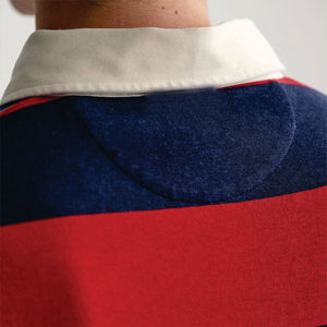 Maillot de rugby traditionnel à manches longues pour homme, en tissu toile respirant, personnalisable - Product Image 4