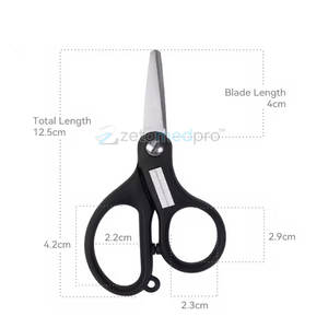 Coupe-ligne durable et léger pour les voyages, pêcheur, ciseaux à tresses de pêche, acier inoxydable, outil de coupe tranchant - Product Image 3