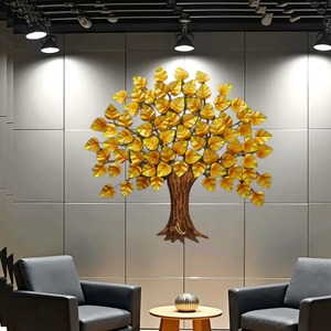 Art mural élégant en laiton Sculpture décorative en métal Intérieur de maison élégant Décoration murale de luxe faite à la main Design moderne - Product Image 5