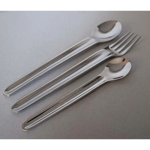 Ensemble de couverts en acier inoxydable couleur or au design gravé parfait pour les mariages et les fêtes Ensembles de couverts Utilisation quotidienne - Product Image 4