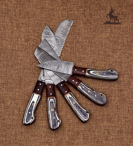Juego de cuchillos de chef de acero de Damasco personalizable, regalo de cocina perfecto para novia o novio, OEM al por mayor para Navidad/Pascua - Product Image 5