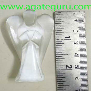 Selenita Natural Blanco Curvo Ángel Mayorista Fabricante - Product Image 1