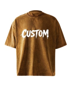 Camisetas con Cuello Redondo y Estampado Digital DTG 2026, Camisetas con Estampado Personalizado al por Mayor, Camisetas Vintage de Algodón Extra Grandes para Hombre - Product Image 5