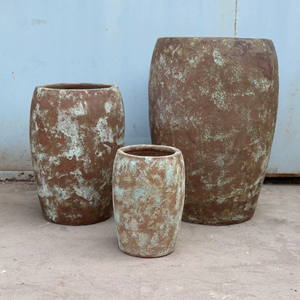 Adornos modernos hechos a mano ecológicos, macetas de cerámica antigua para el hogar, jardinería para decoración, OEM/etiqueta privada - Product Image 1