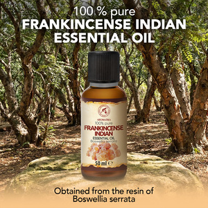 Huile Essentielle d'Encens Indien Aromatika 50ml, Huile de Résine de Boswellia Serrata pour Soins Anti-Âge de la Peau et Méditation - Product Image 1