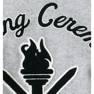 Veste d'hiver pour homme de style streetwear avec logo personnalisé, col montant, en laine/cuir de haute qualité, chauffante et écologique - Product Image 6