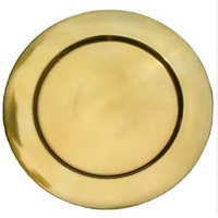 Assiette de Présentation Jetable Écologique en Aluminium, Plaqué Nickel, Design Classique Personnalisé, Élégante pour la Maison et les Mariages – Meilleures Ventes