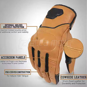 Venta caliente transpirable Guantes de moto unisex Antideslizante Uso deportivo Guantes de moto Hecho en Pakistán - Product Image 3
