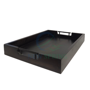 Nueva bandeja de servicio de Color Natural de madera de Acacia moderna de primavera, manijas de diseño elegante, Vietnam hecho de alta calidad para uso doméstico en restaurantes - Product Image 4