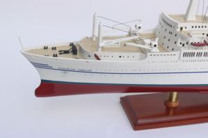 Gia Nhien Conception personnalisée du fabricant SS Guglielmo Marconi Maquette de bateau en bois de haute qualité Artisanat en bois pour cadeaux - Product Image 3