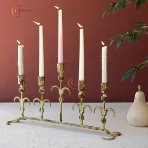 Tarro de vela de aluminio fundido 5 Ams Portavelas decorativo de iluminación Forma y tamaño personalizados Portavelas único para interiores - Product Image 4