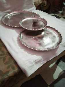 Venta al por mayor soporte de pastel de aluminio de 3 niveles para decoración de Bodas de mesa para fiestas y eventos - Product Image 2