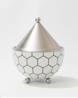 Casserole électrique moderne en acier inoxydable avec couvercle en métal, motif calligraphie arabe, antiadhésive, compatible lave-vaisselle, idéale pour réchauffer les aliments – Nouveauté très demandée