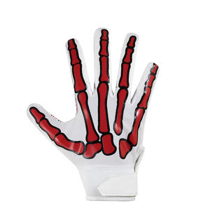 Gants récepteurs de football américain doux et confortables imprimés personnalisés Gants de football collants du Pakistan en gros - Product Image 5